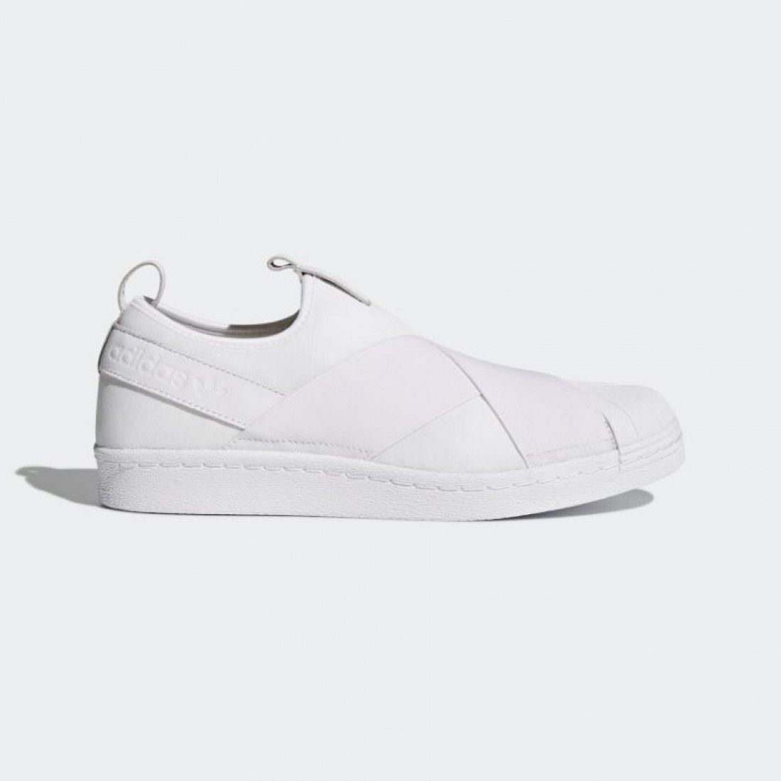 GIÀY ADIDAS SST SLIPON NỮ TRẮNG FULL