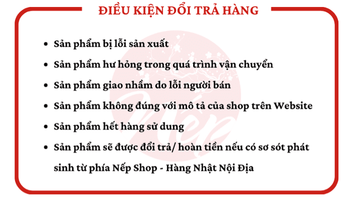 Chính Sách Đổi Trả Hàng