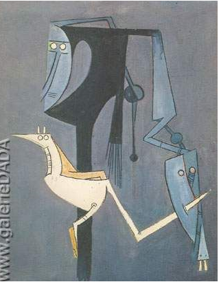 Tác phẩm nghệ thuật "L'oiseau blanc" (Chim Trắng)Wifredo Lam