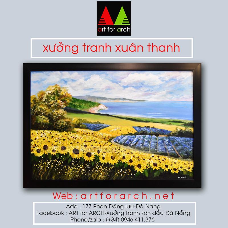 Tranh Hoa Hướng Dương 02