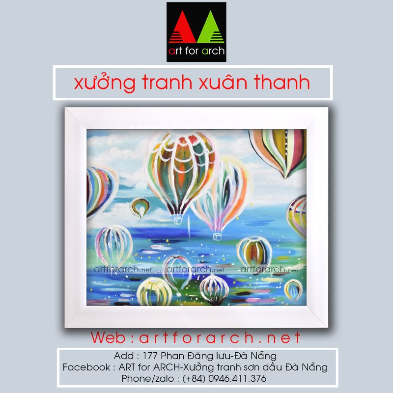 Tranh kinh khí cầu 01 40x50