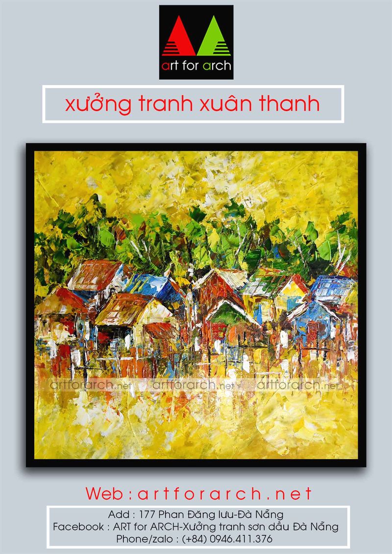 Tranh phố Việt Nam 75x75 (G1)