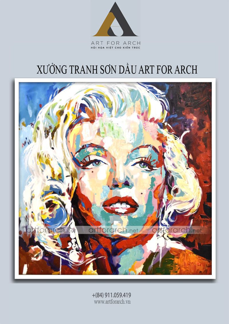 Tranh Marilyn Monroe 75x75 (G2)