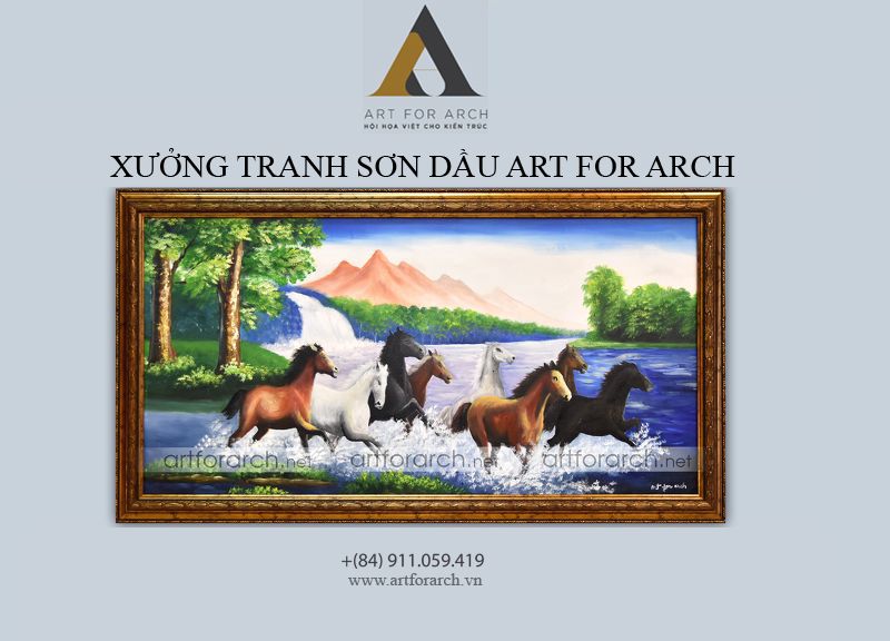 tranh Mã Đáo Thành Công 01 60x120 (G2)