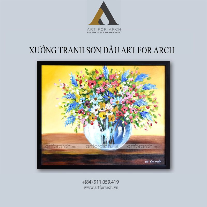 Tranh bình hoa 01 40x50 (G2)