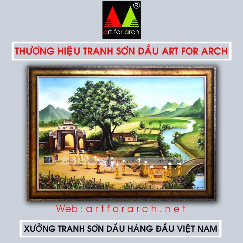 Tranh phong cảnh Việt Nam 80x120