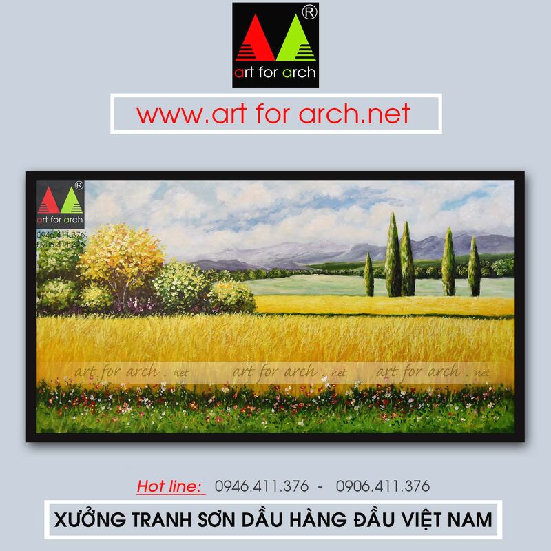 Tranh đồng quê 01 80x160