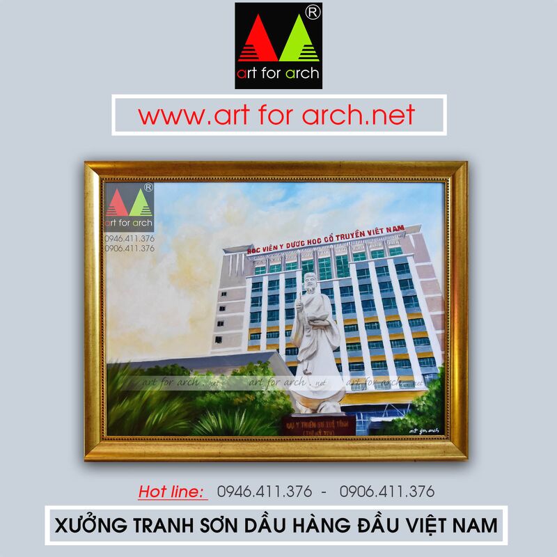 Tranh trường Đại Học Y Đà Nẵng