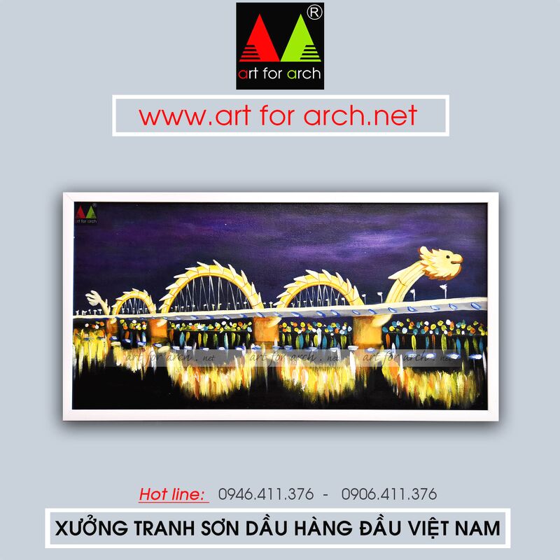 Tranh cầu rồng 01 40x80 (G2)