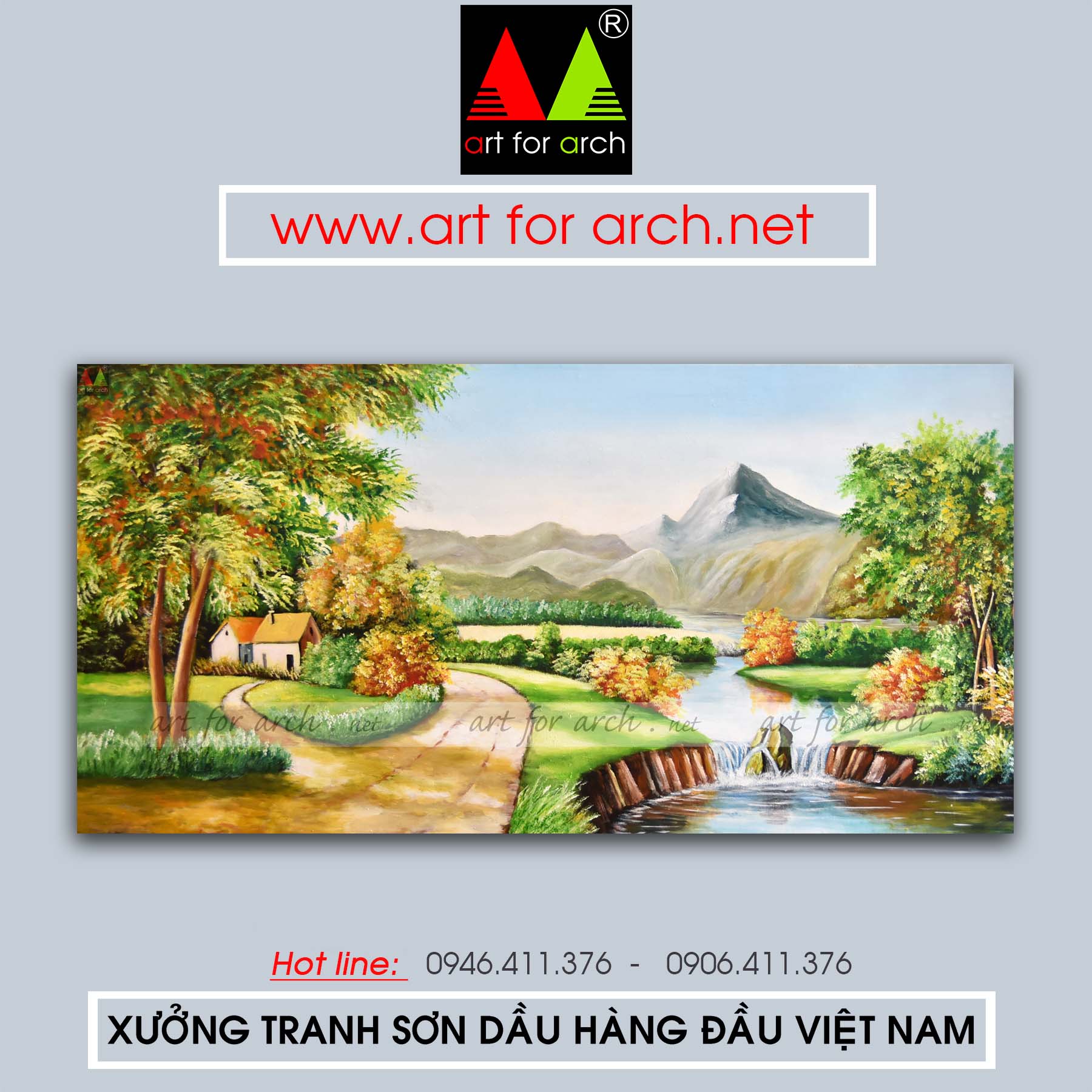 tranh sơn dầu phong cảnh 80x160(g2)