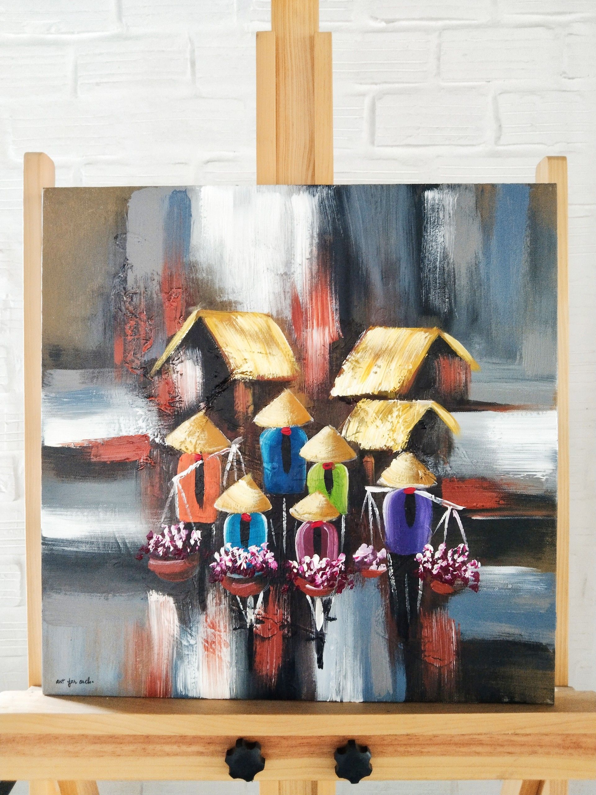 Tranh Mùa Hoa Về 50x50 (G1)