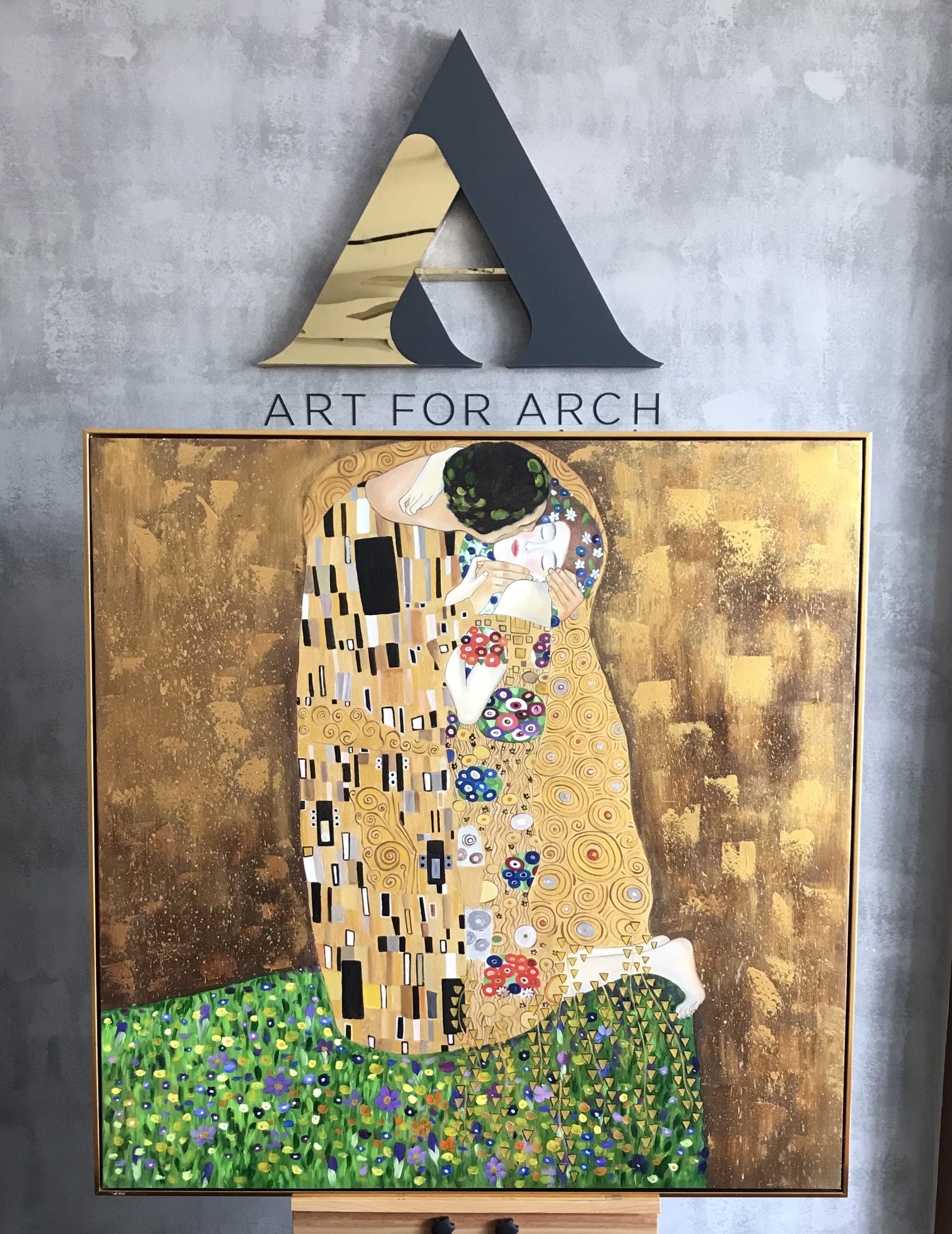 The Kiss (Klimt ) 120x120 (G1)