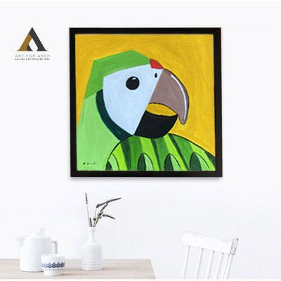 Chú Vẹt Xanh Lá 40x40 (G1)