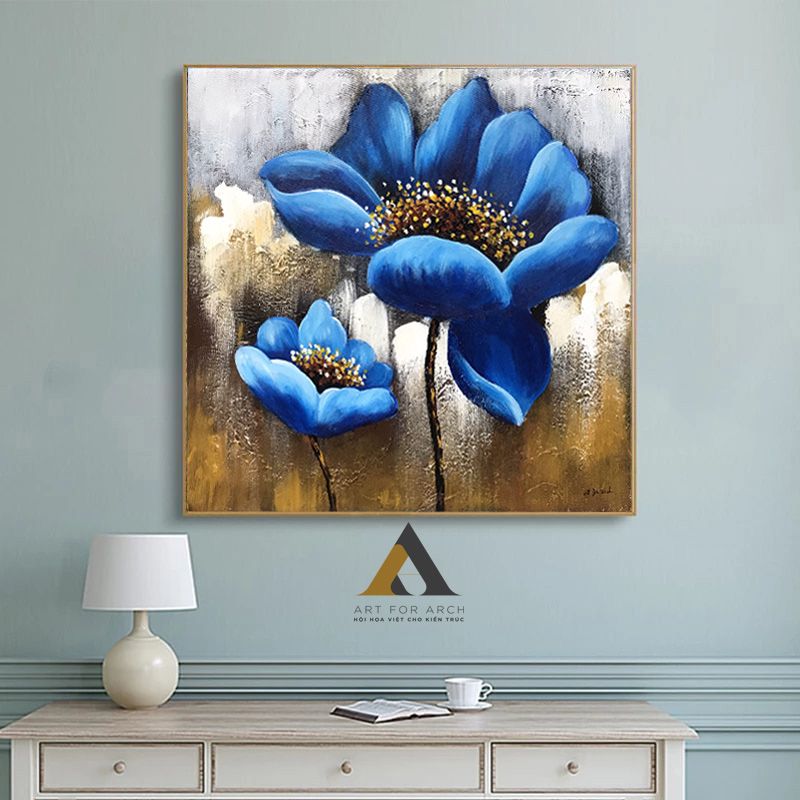 Blue Flowers 50x50 (G1)