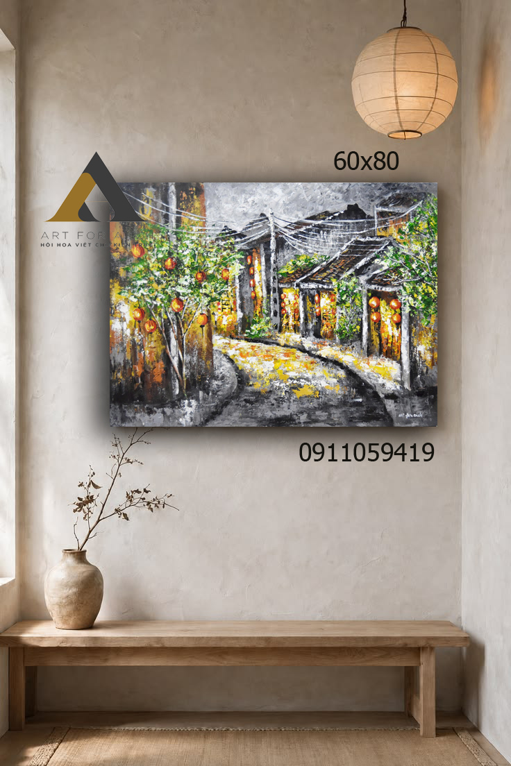 Tranh phố cổ Hội An 04 60x80