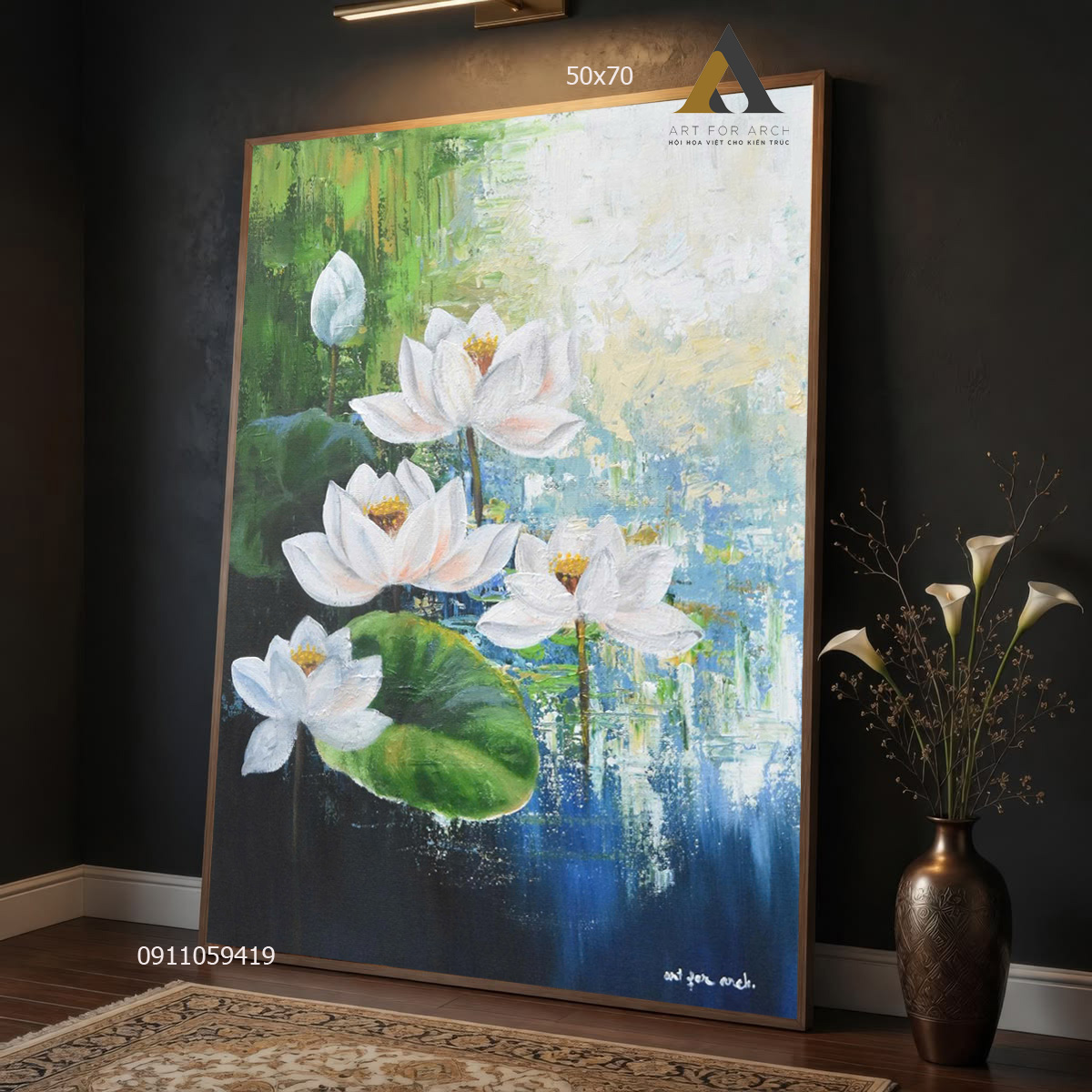 Tranh sen 50x70 g2