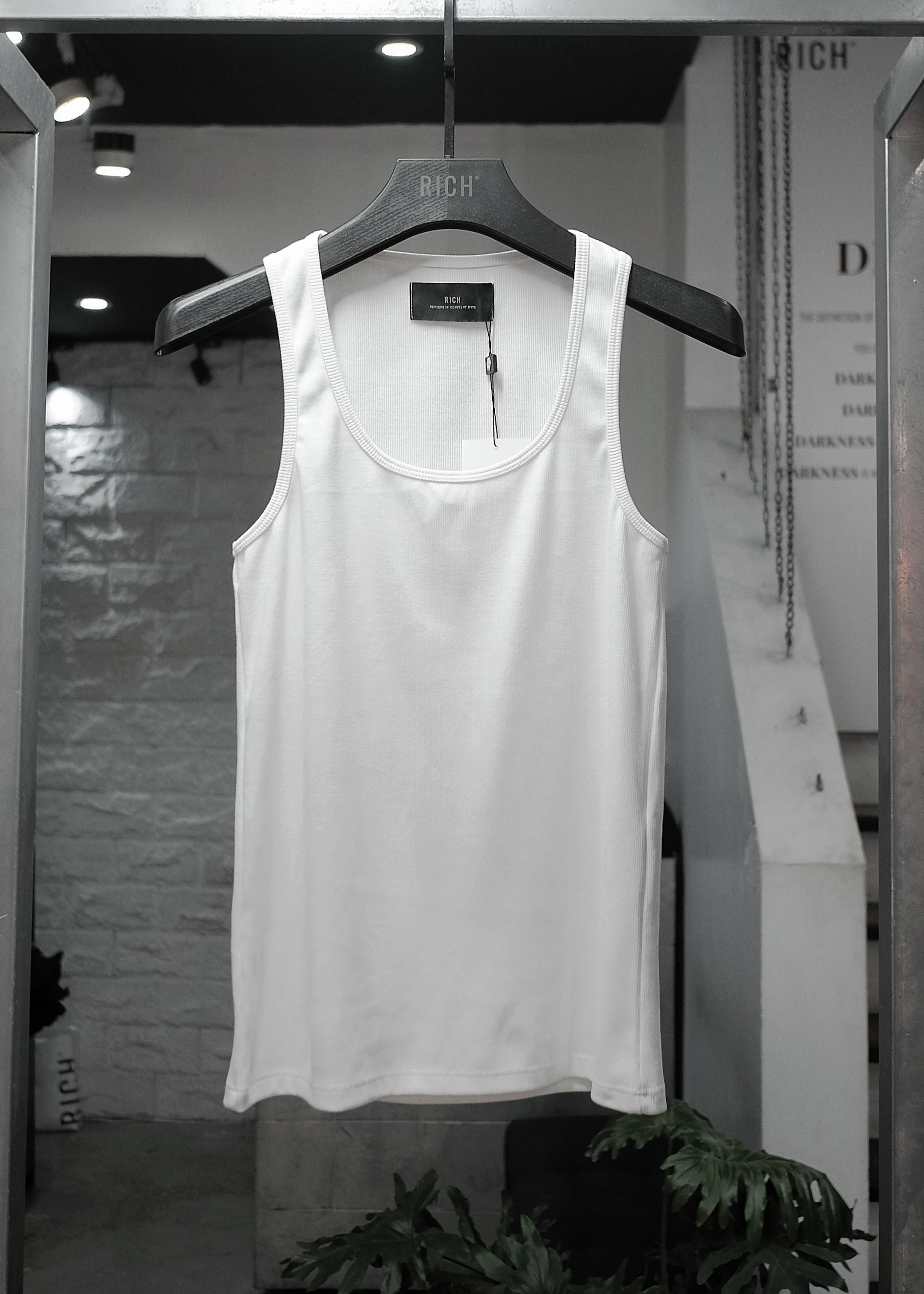 AT.016B Cotton Tanktop / WH