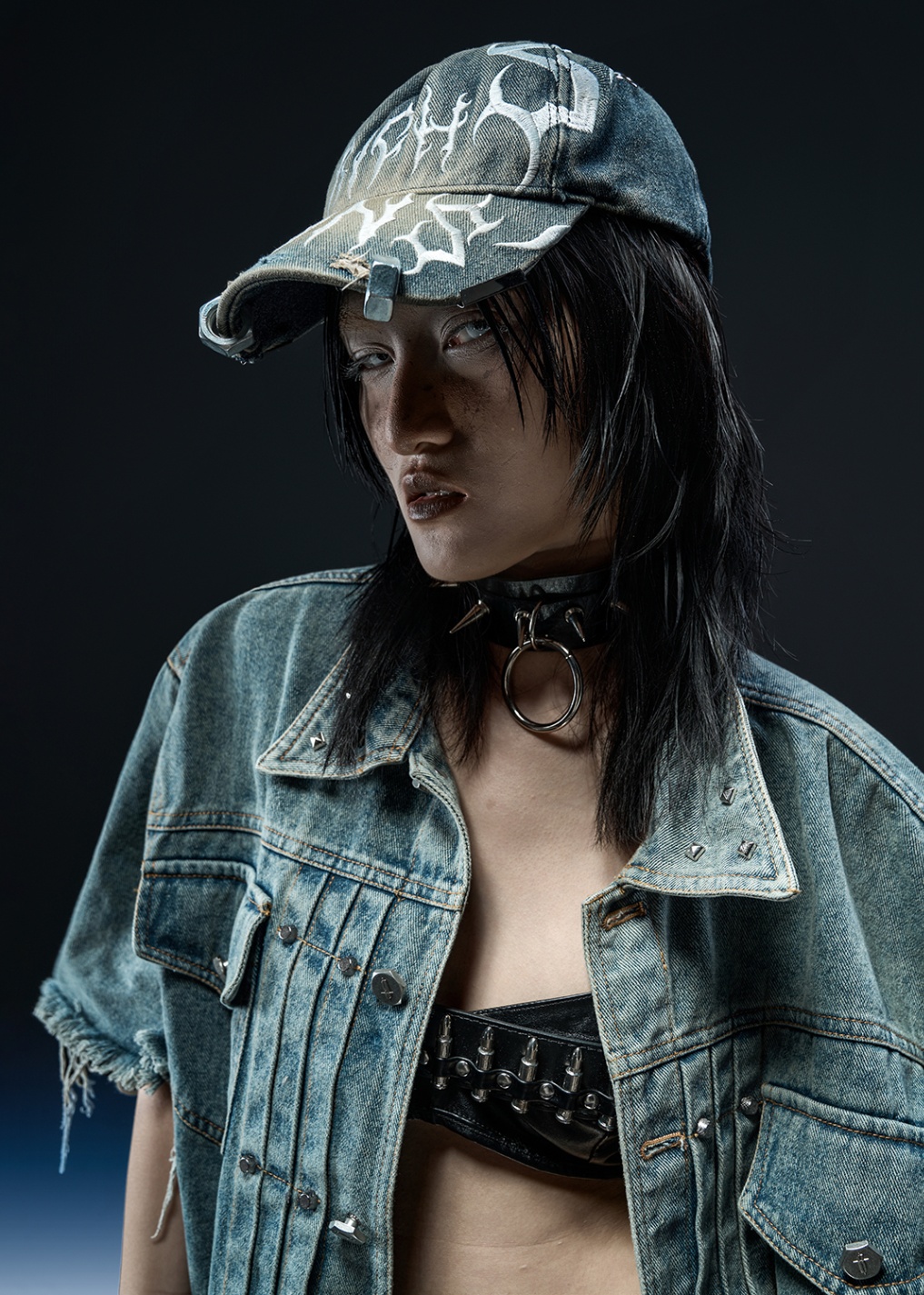 M03 Denim Washed Dark Society Cap