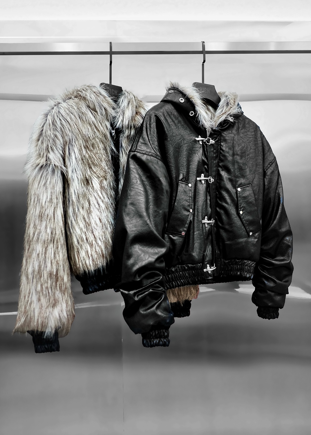 AK094 Reversible Faux Fur Jacket