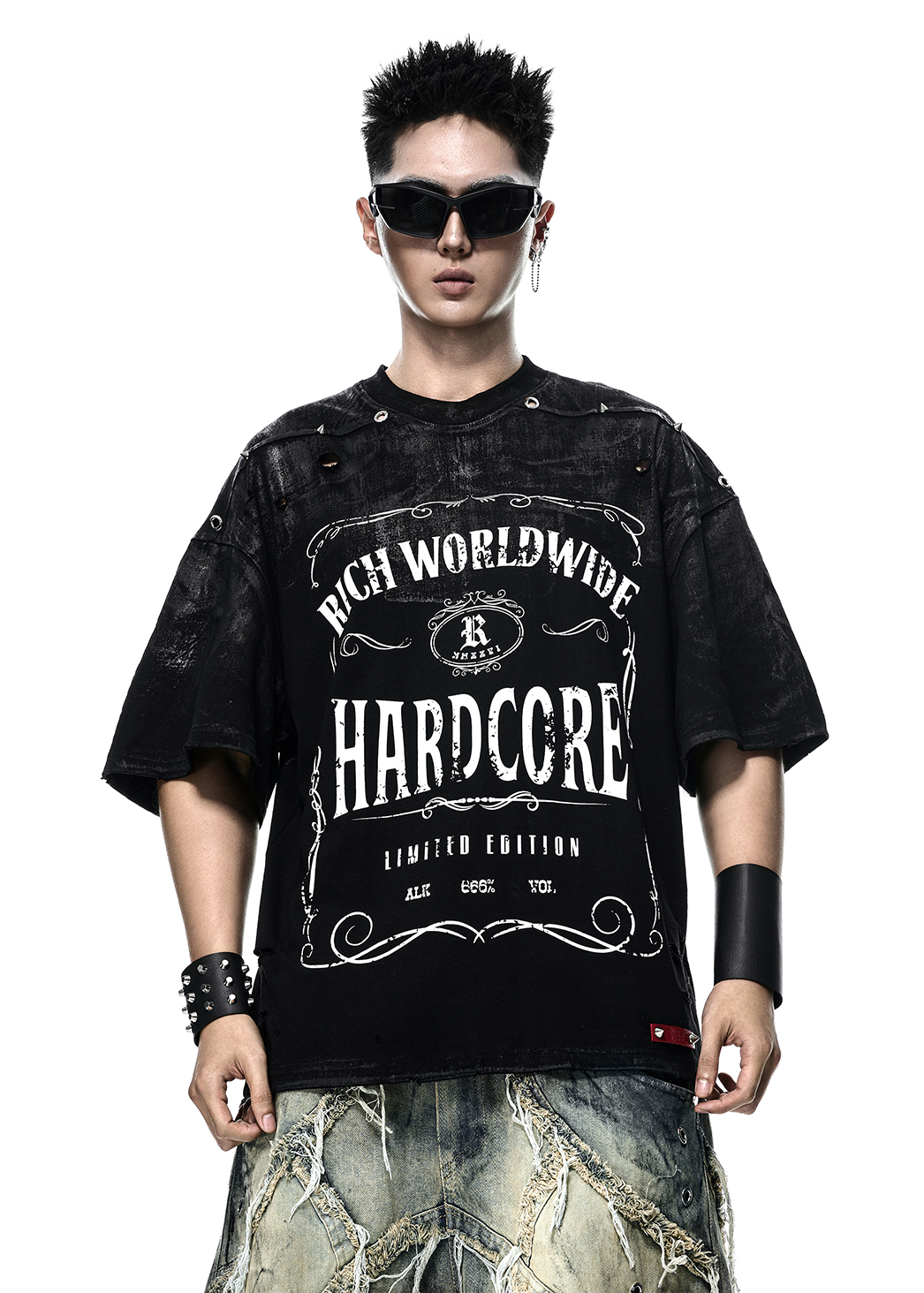 AN.125 Hardcore Waxed Oversize T-shirt