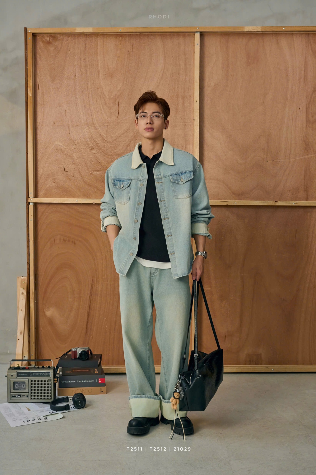 QUẦN JEANS DÁNG SUÔNG T2512