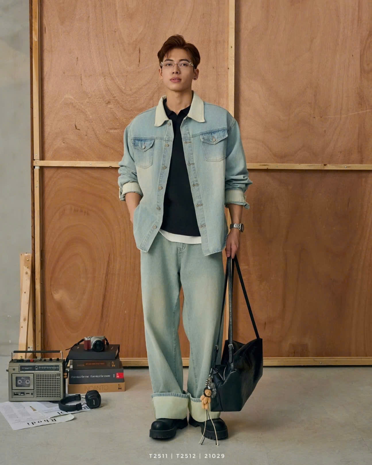 QUẦN JEANS DÁNG SUÔNG T2512