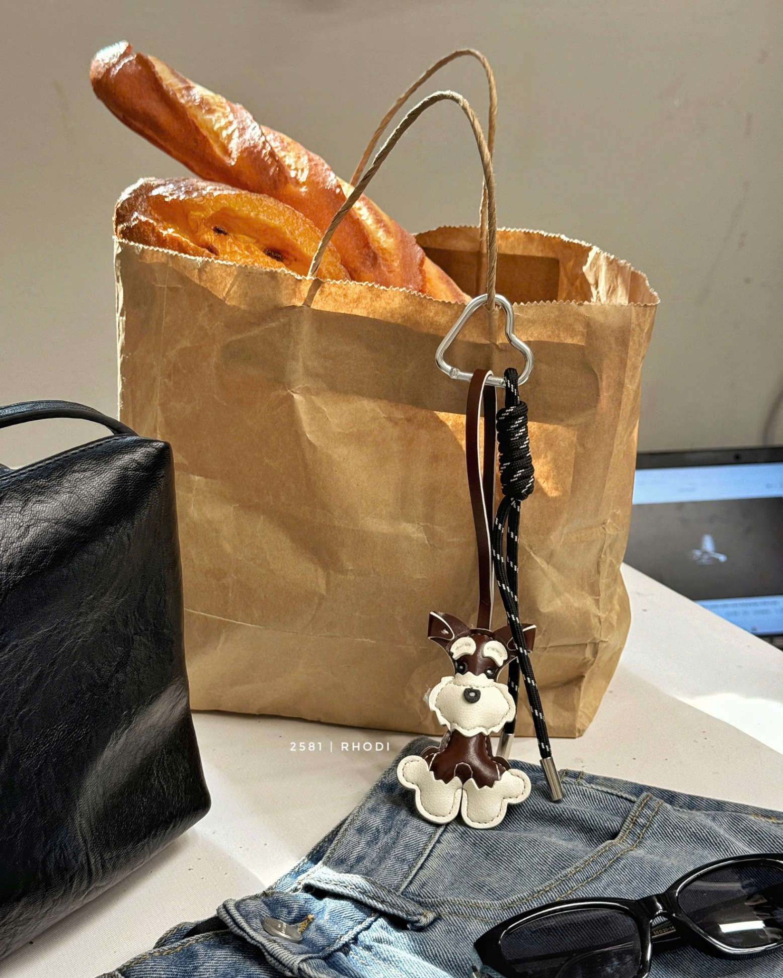 Móc keybag 2581 cún nơ