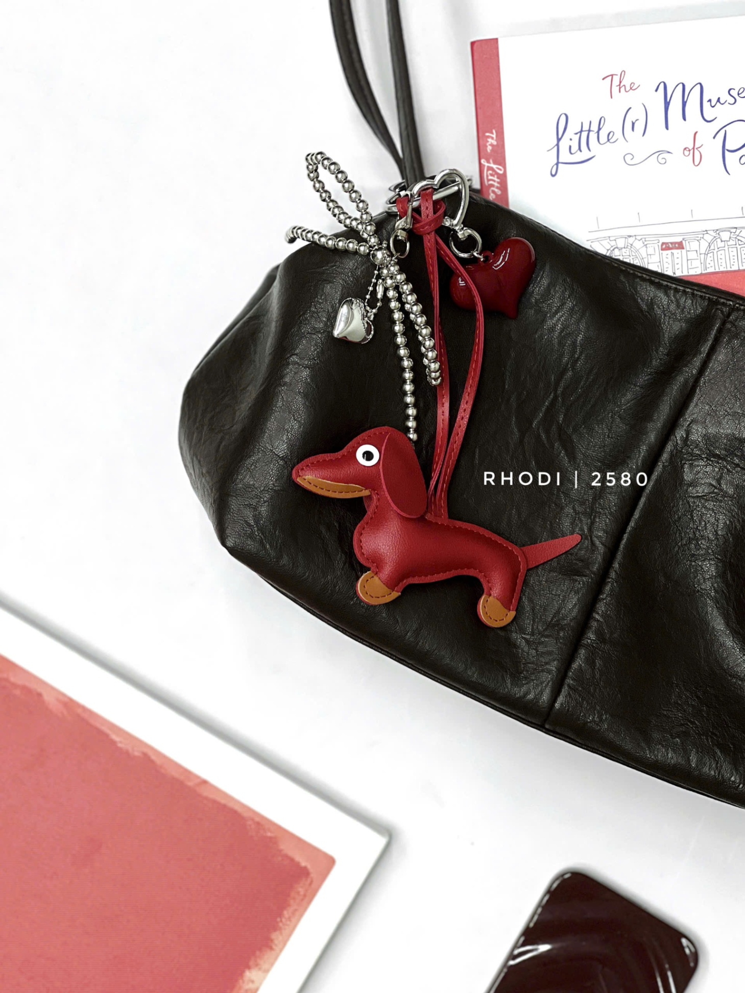 Móc keybag 2580 cún đỏ tim