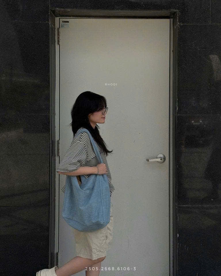 Túi tote denim thô 6106-3 NYC
