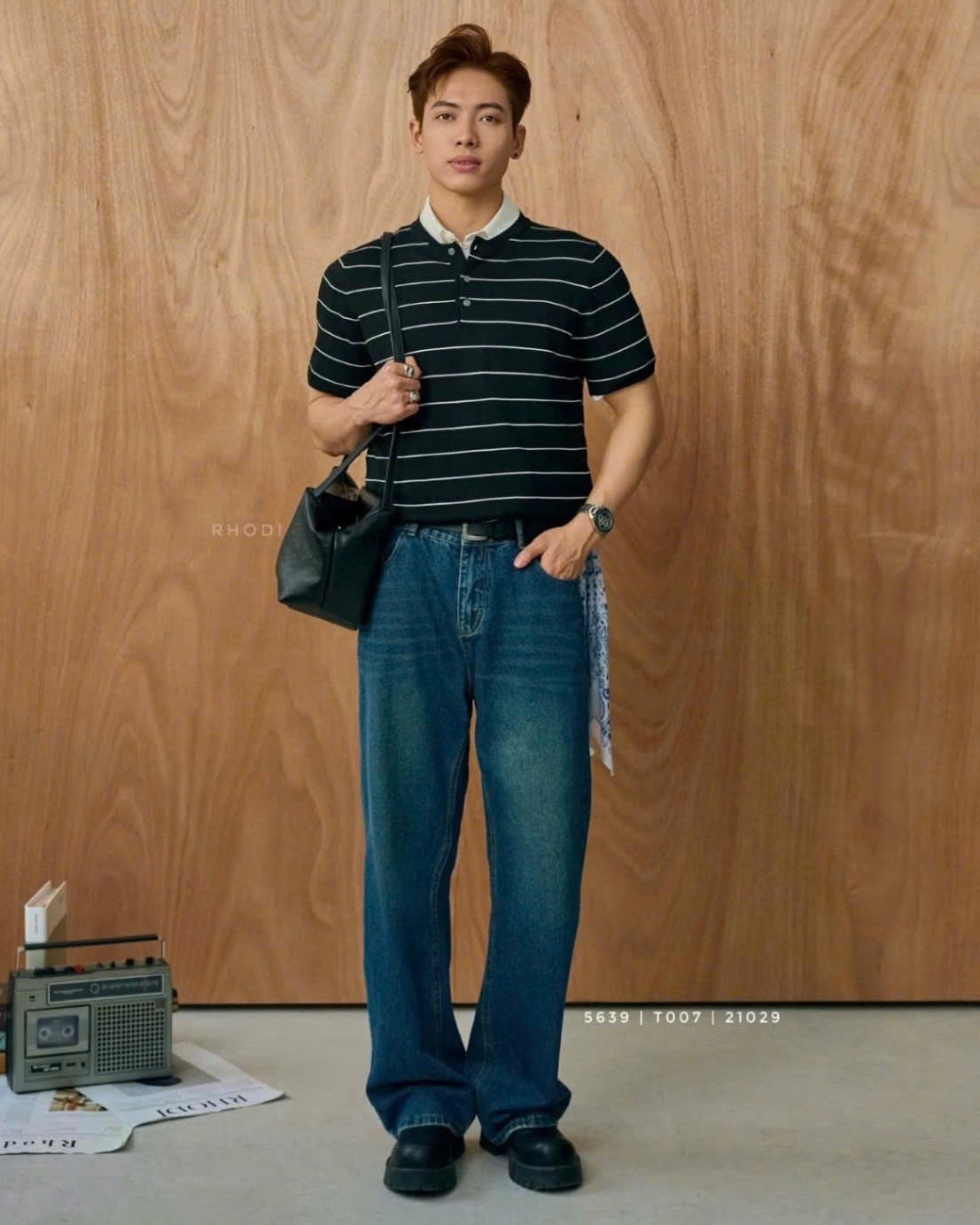 QUẦN JEANS DÁNG SUÔNG T007