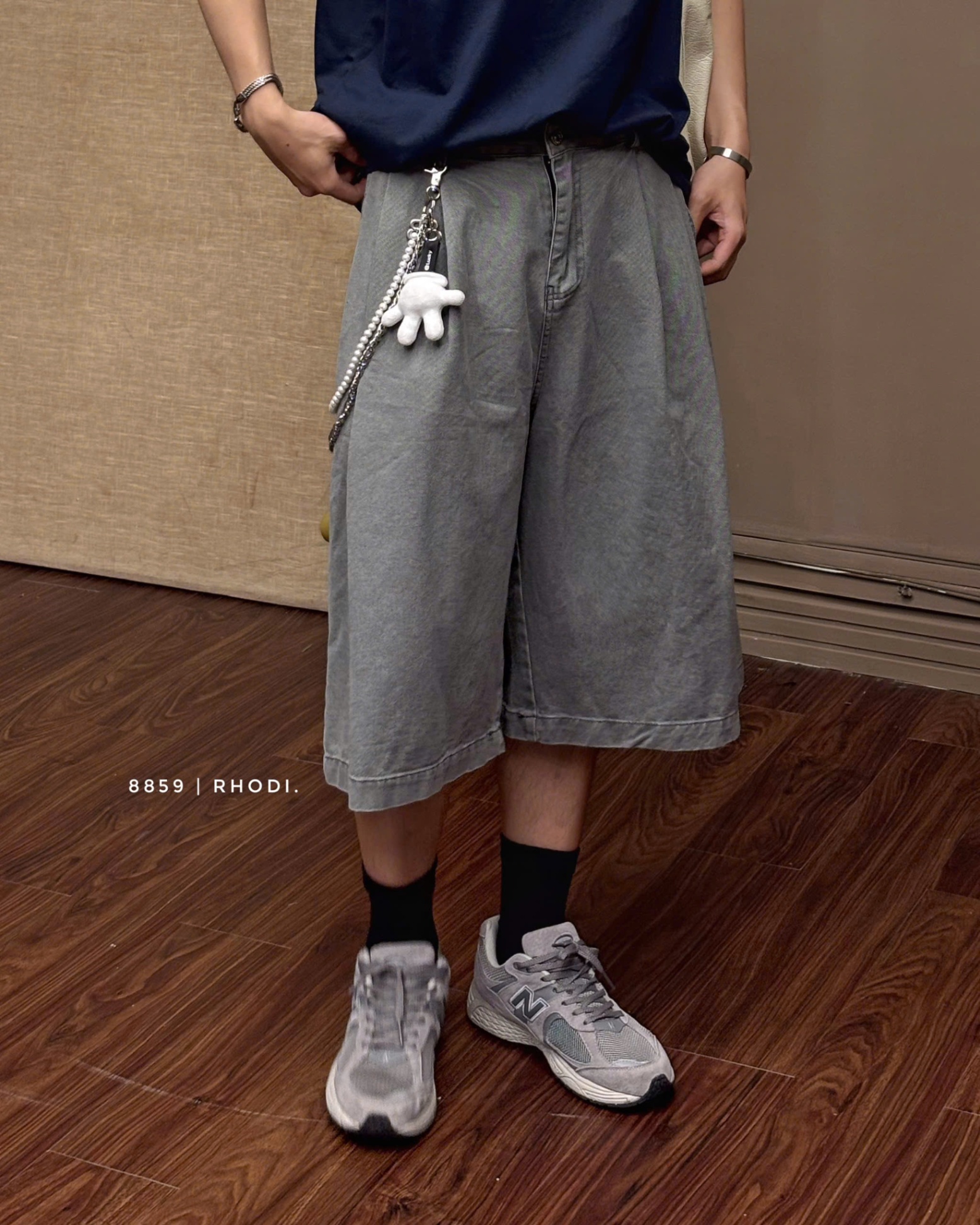 Quần lửng jeans 8859 YKK TQ