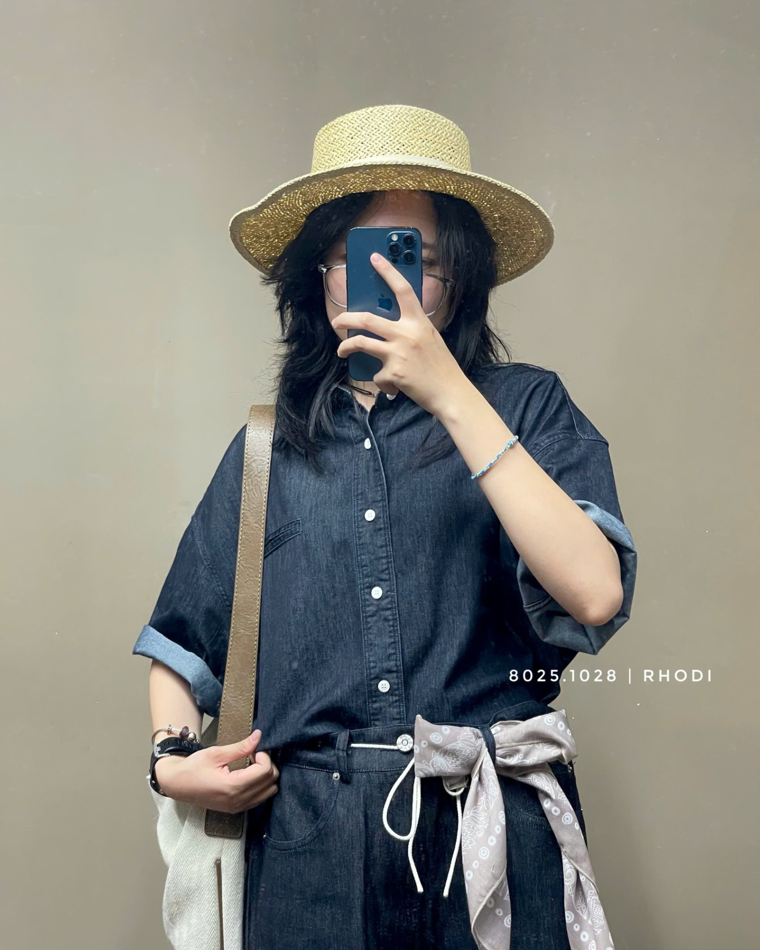 Áo bộ denim 8025 SM
