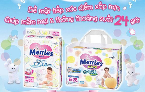 BỈM MERRIES  DÁN