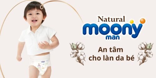 Bỉm Moony Trắng Dán