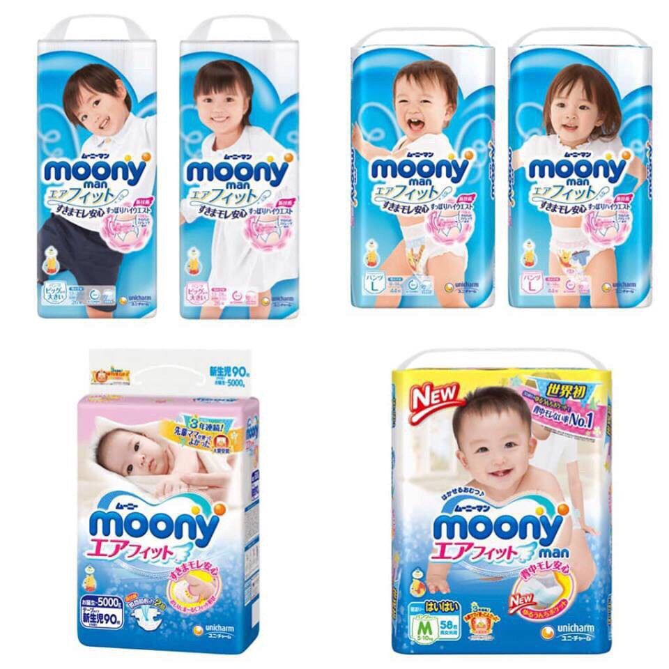 Bỉm Moony Xanh Dán