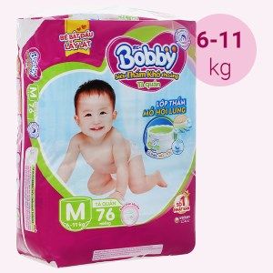 Bỉm Tã quần Bobby M76 (6-10kg)