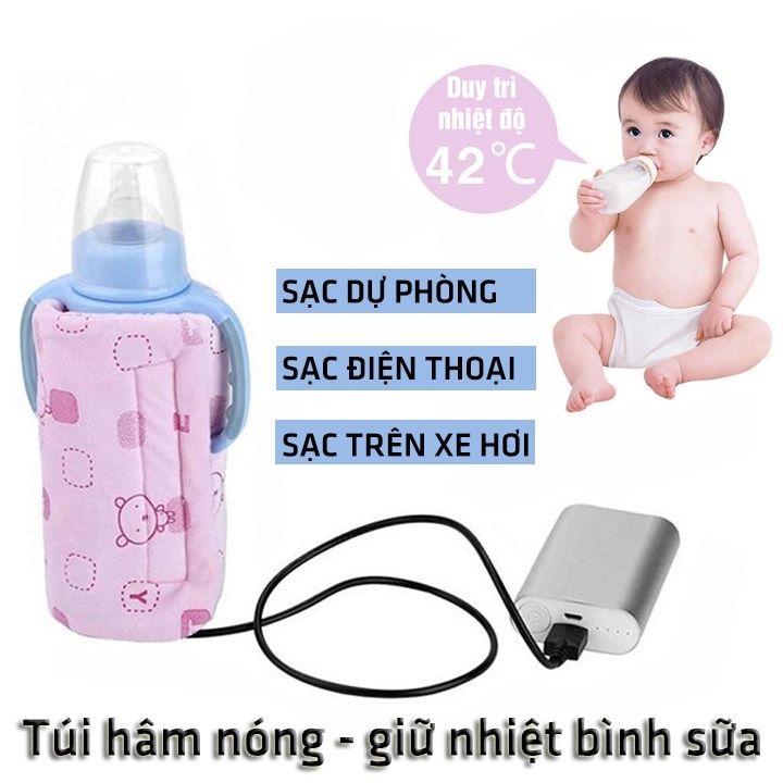 Bình Ủ Sữa Cầm Tay Du Lịch