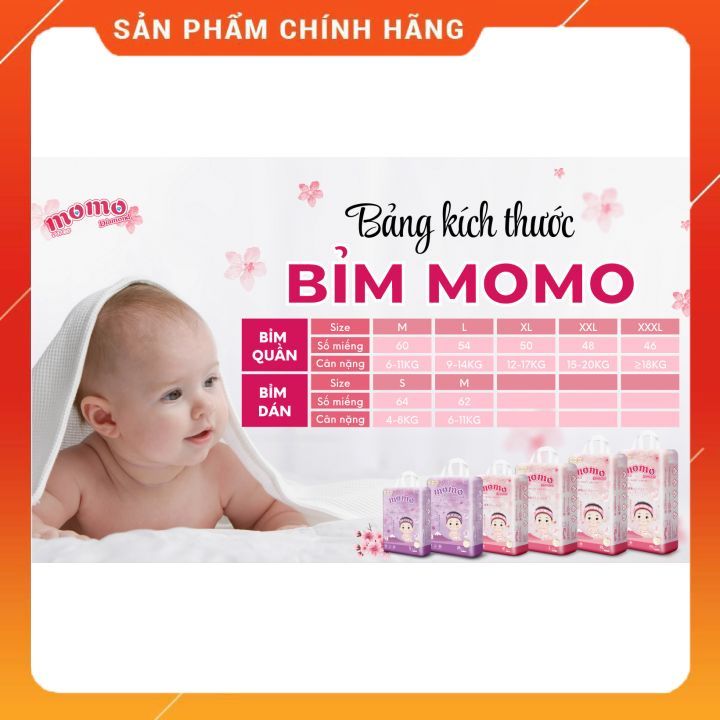 Bỉm Tã Quần Momo Diamond size XL50