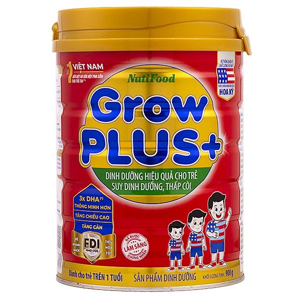 Sữa GrowPLUS+ Đỏ 900g (từ 1 tuổi)