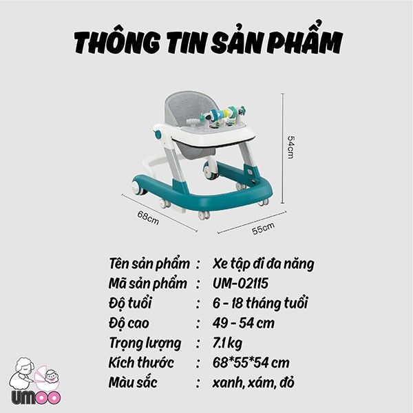 Xe Tập Đi Đa Năng Umoo -02115