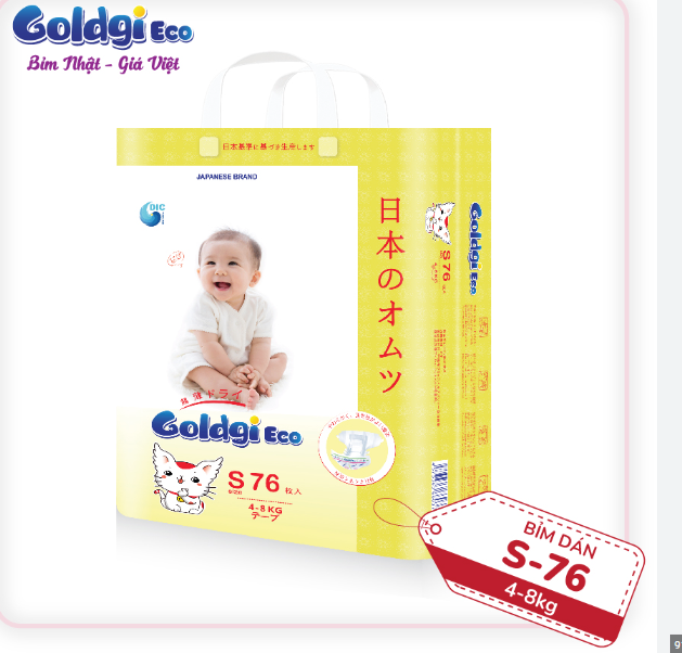 Bỉm Dán Goldgi ECO size