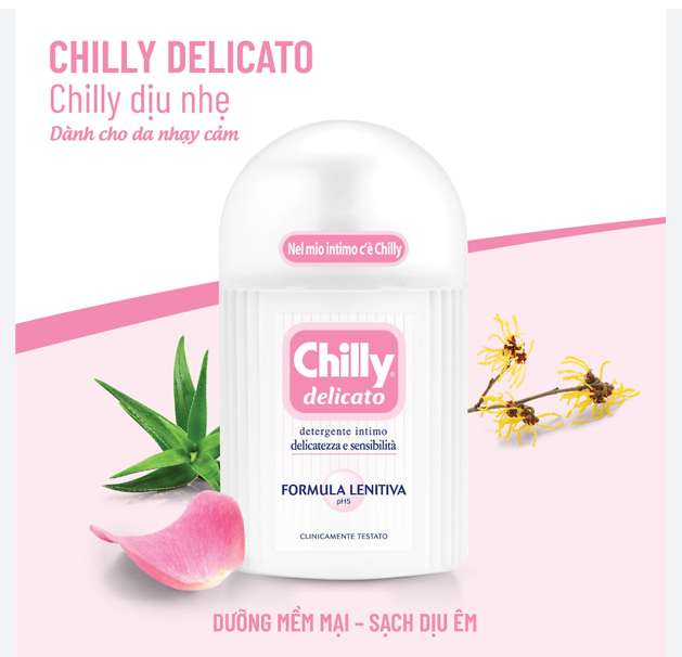 Dung dịch vệ sinh Chilly Delicato 200ml