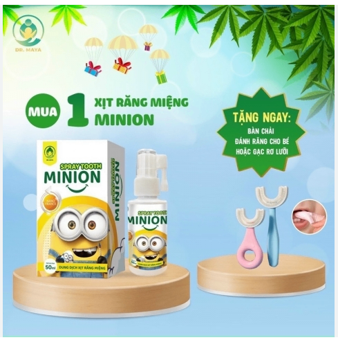 Xịt răng miệng Minion Gold