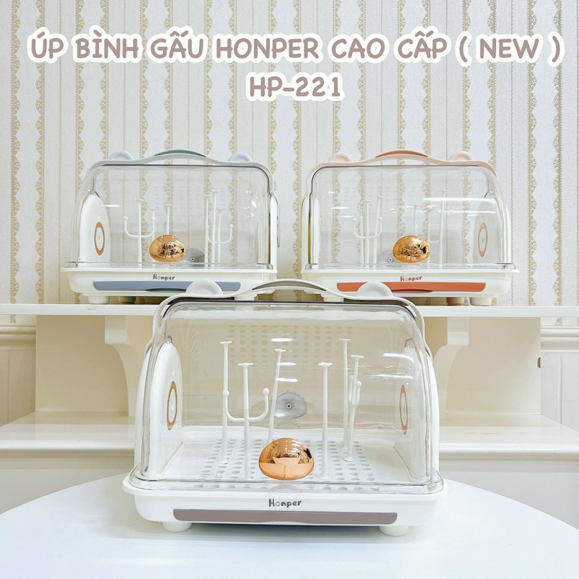 Giá úp bình sữa Cao Cấp Honper