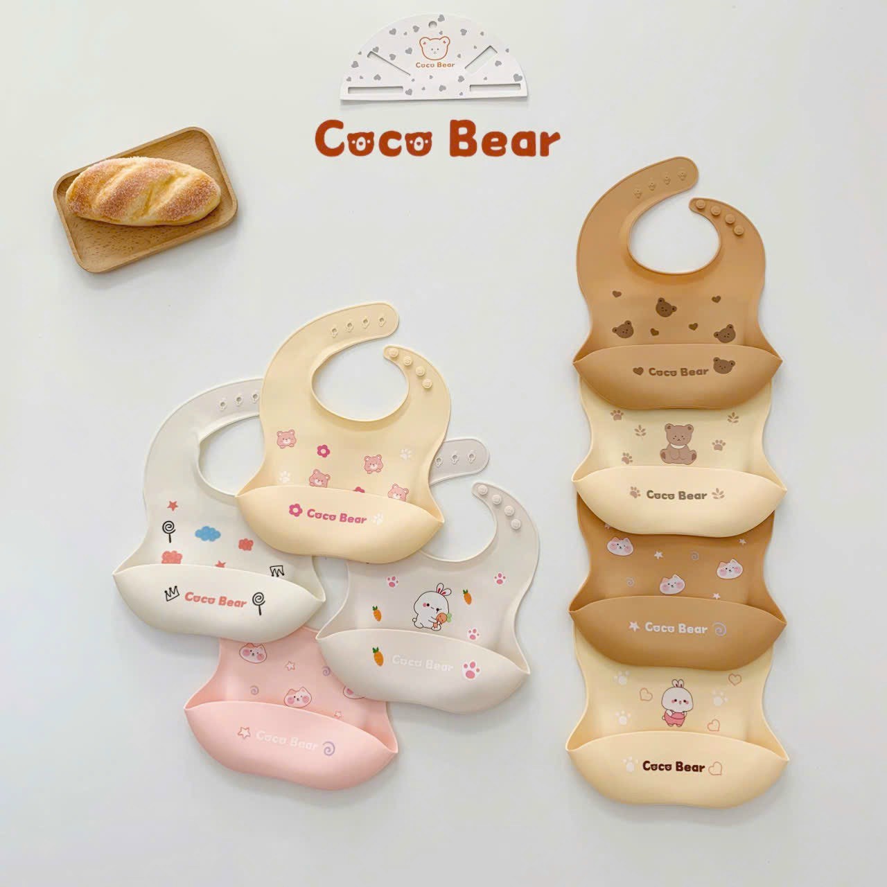 Yếm ăn dặm Coco Bear