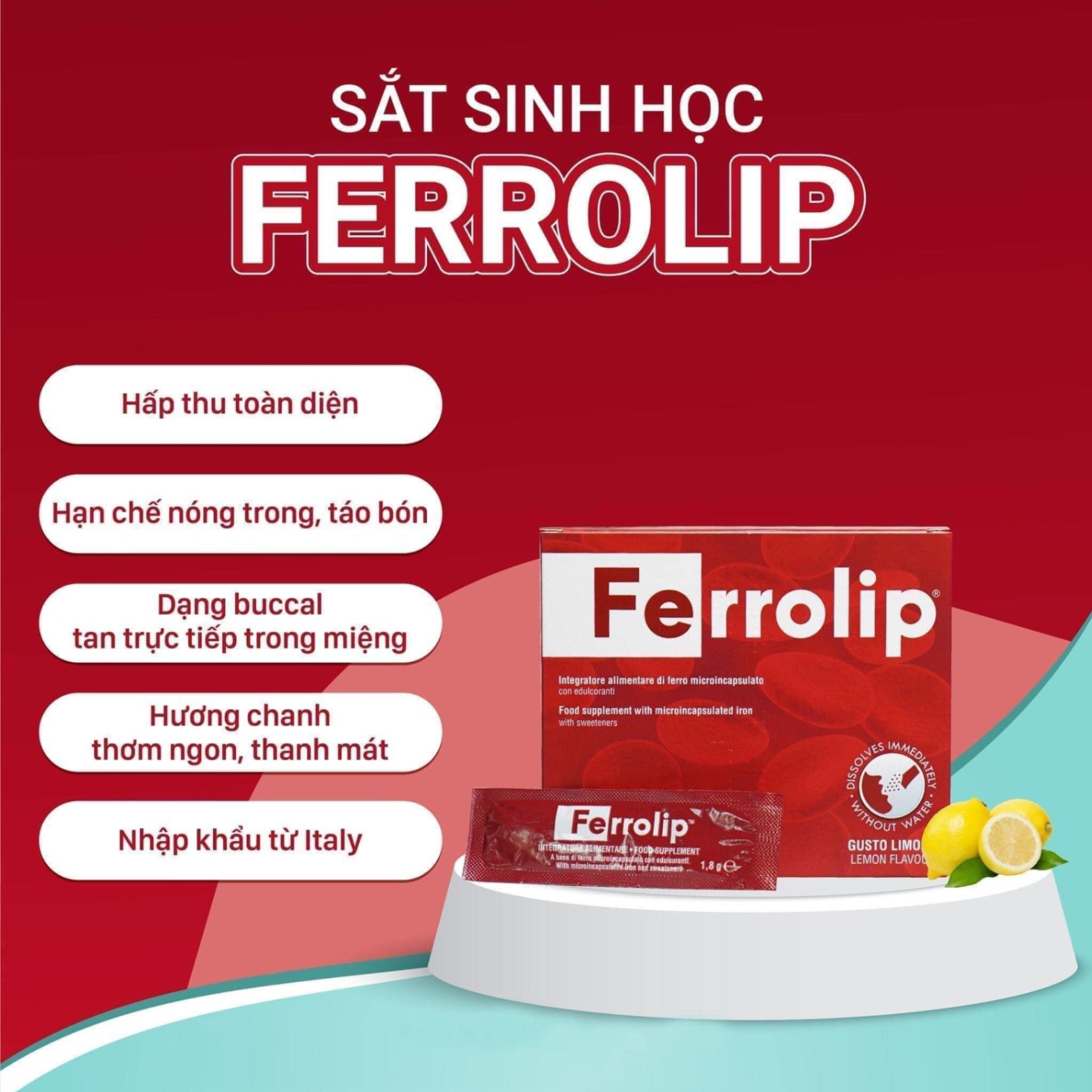 Sắt sinh học Ferrolip Bầu