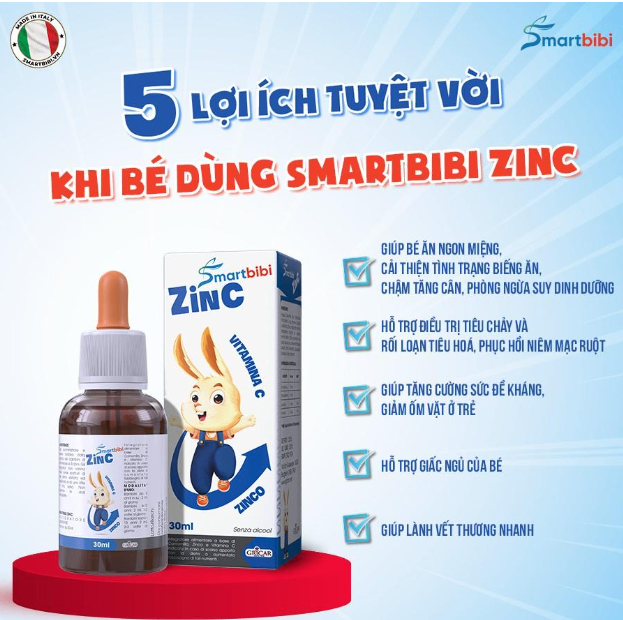 Siro kẽm hữu cơ Smartbibi ZinC