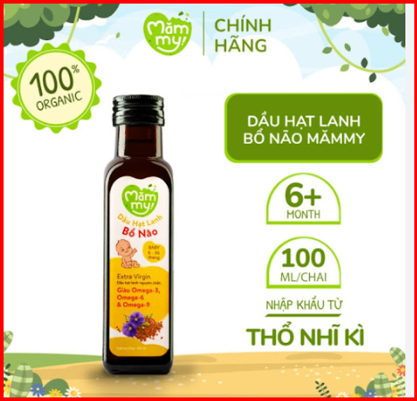 Dầu hạt lanh bổ não Mămmy 100ml