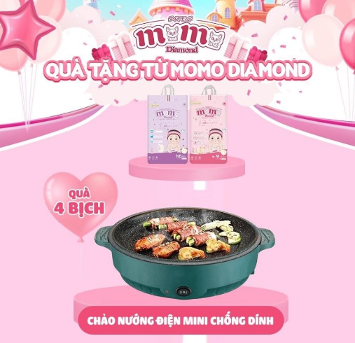 Chảo nướng điện Momo( 4 bịch)