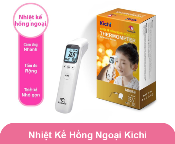 Nhiệt kế hông ngoại Kichi